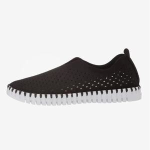Ilse Jacobsen Tulip Laser Cut Slip On Sneakers Black Size 39 / 9